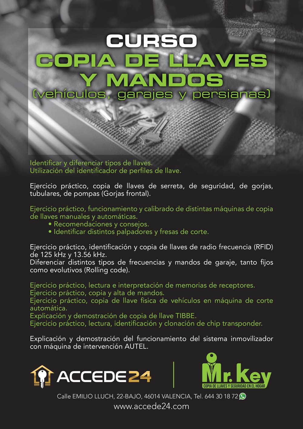 Curso de Copia de Llaves y Mandos